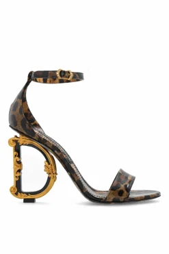 Dolce & Gabbana BROWN ‘Baroque’ heeled sandals