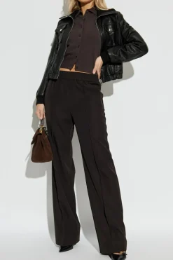 Dolce & Gabbana BROWN Creased trousers