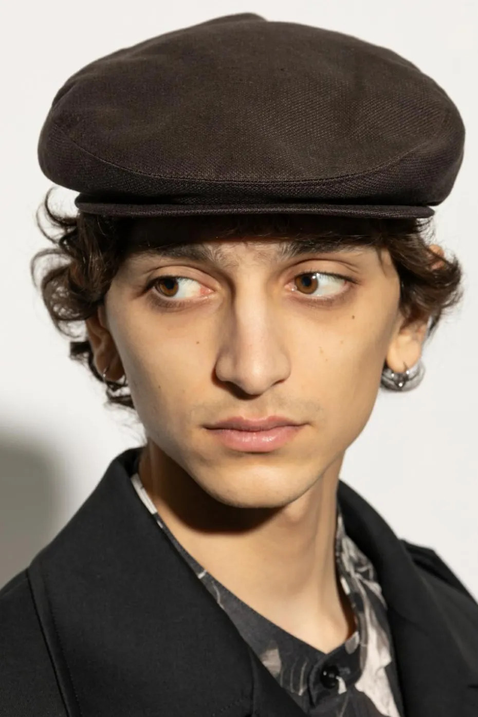 Dolce & Gabbana BROWN Flat cap with logo patch