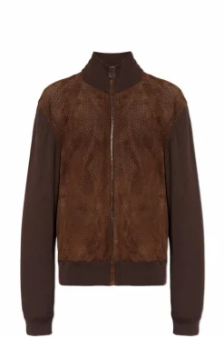 Dolce & Gabbana BROWN Jacket with suede front