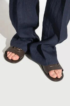 Dolce & Gabbana BROWN Leather slides