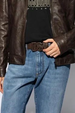 Dolce & Gabbana BROWN Leather belt