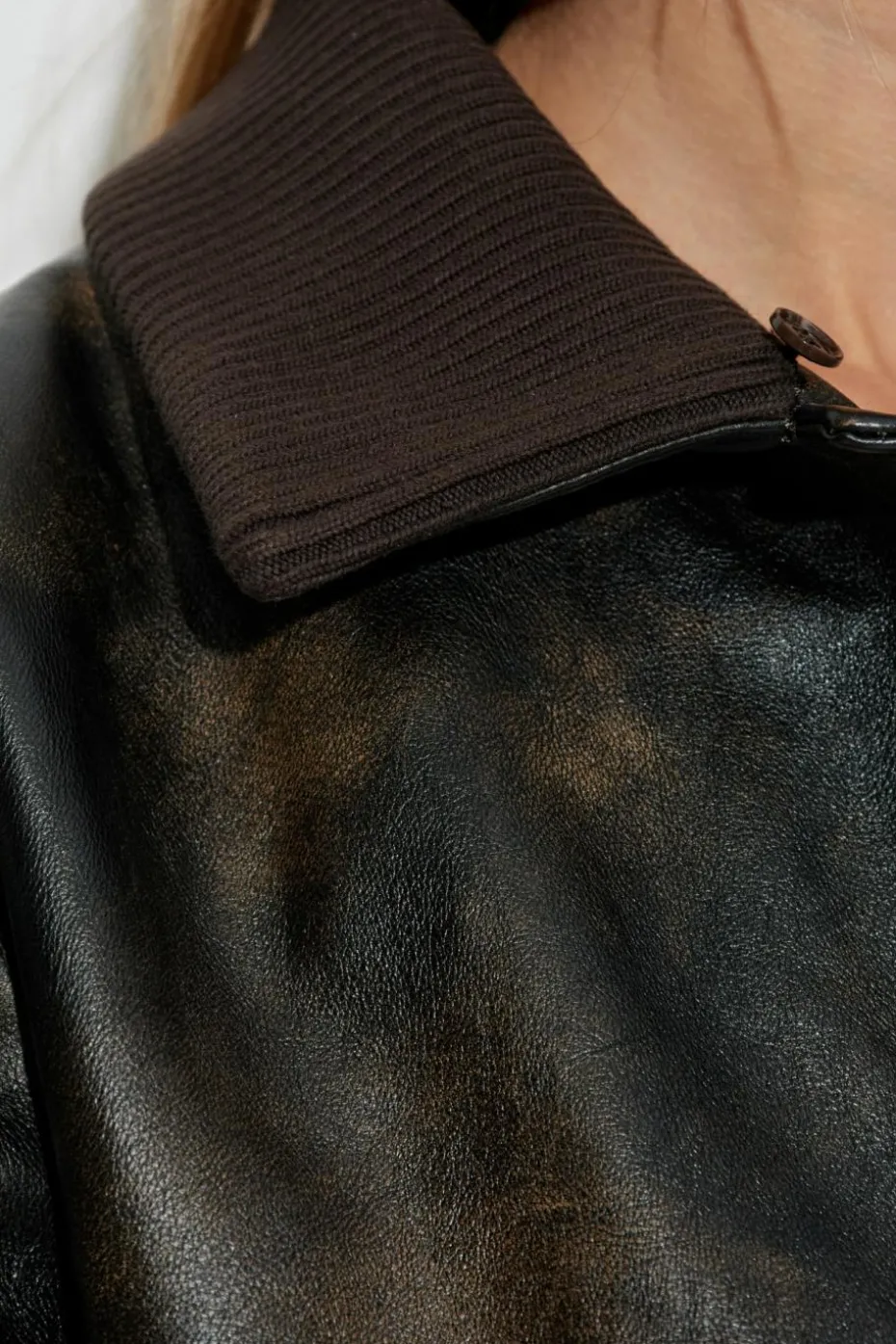 Dolce & Gabbana BROWN Leather jacket