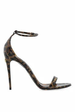 Dolce & Gabbana BROWN Sandals with animal motif