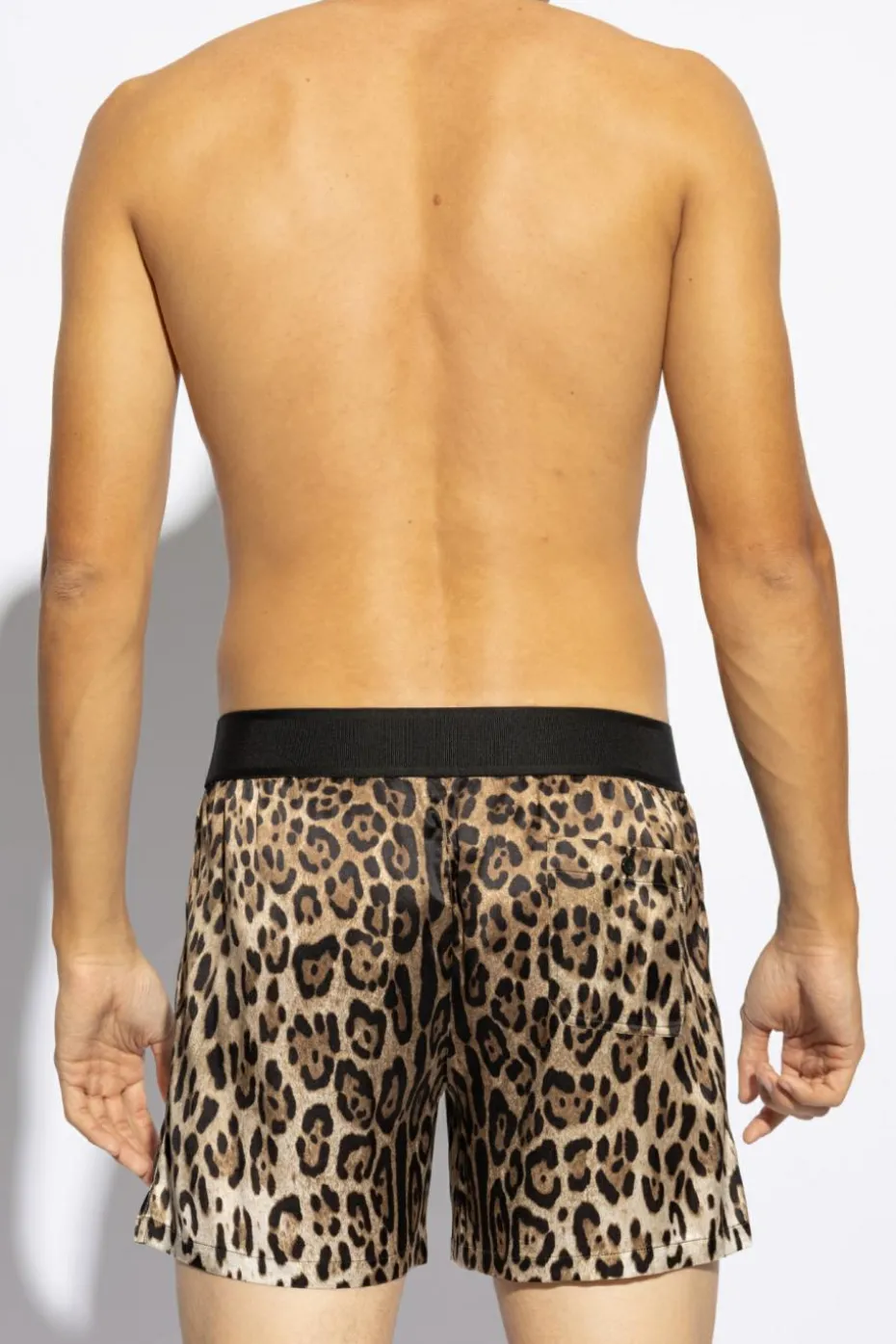Dolce & Gabbana BROWN Silk shorts
