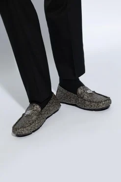 Dolce & Gabbana BROWN Slippers with logo