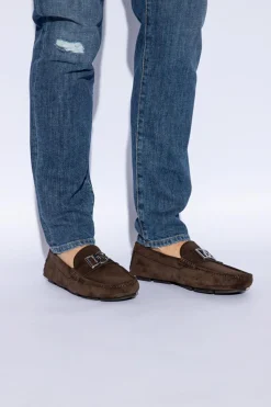 Dolce & Gabbana BROWN Suede moccasins