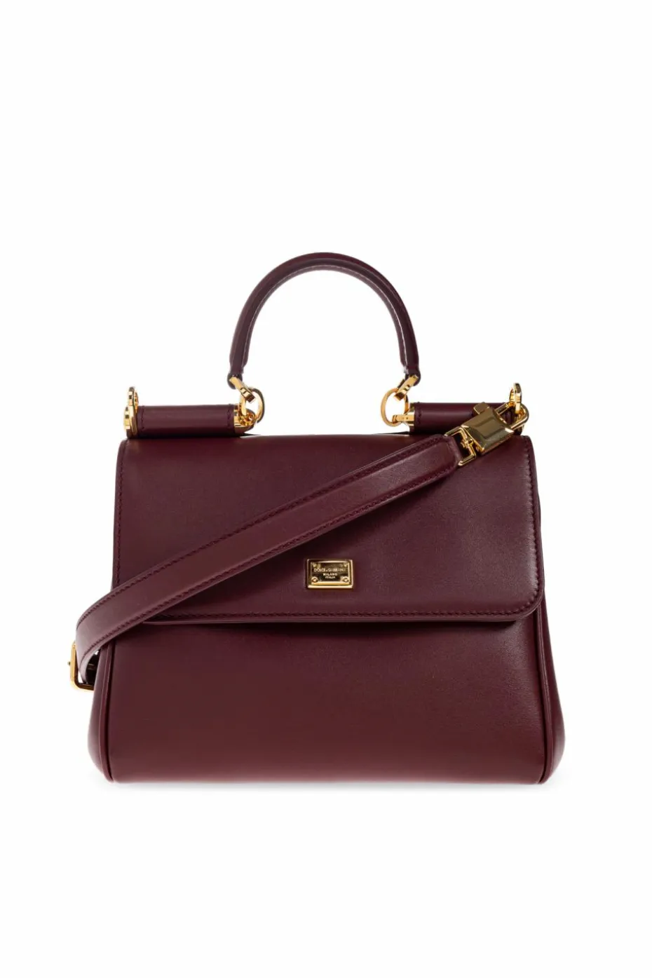 Dolce & Gabbana BURGUNDY Handbag `My Sicily`