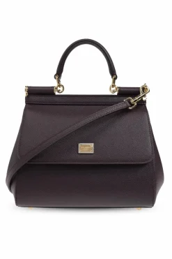 Dolce & Gabbana BURGUNDY Handbag Sicily Medium