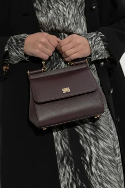 Dolce & Gabbana BURGUNDY Handbag Sicily Medium