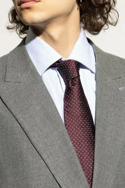 Dolce & Gabbana BURGUNDY Silk tie