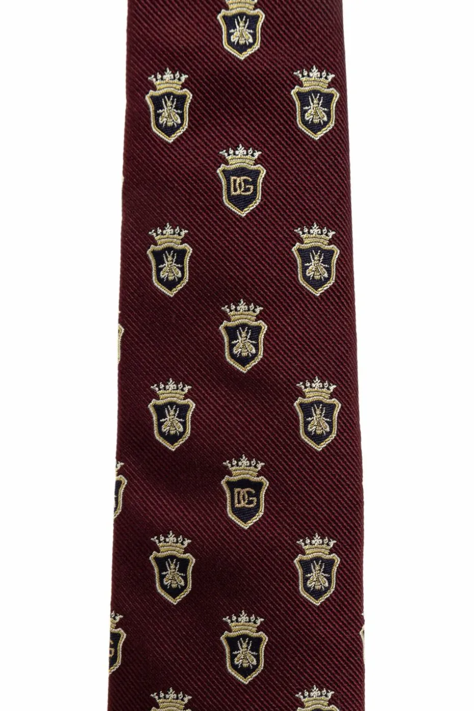 Dolce & Gabbana BURGUNDY Silk tie
