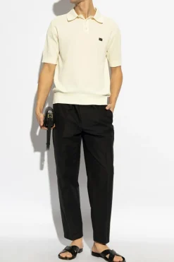 Dolce & Gabbana cream Cotton Polo Shirt