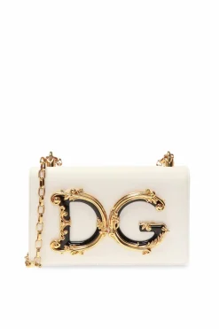 Dolce & Gabbana cream ‘DG Girls’ shoulder bag