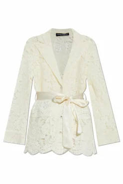 Dolce & Gabbana cream Lace blazer