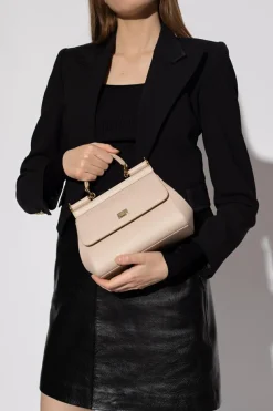 Dolce & Gabbana cream ‘Sicily Small’ shoulder bag