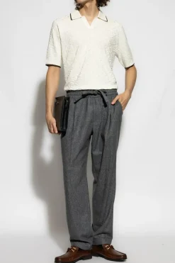 Dolce & Gabbana cream Silk polo
