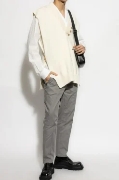 Dolce & Gabbana cream Sweater with shimmering appliqués