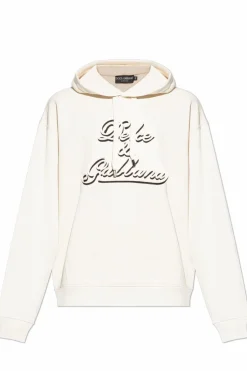Dolce & Gabbana cream Sweatshirt with logo