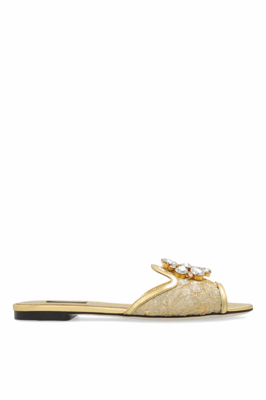 Dolce & Gabbana GOLD Bianca Slides
