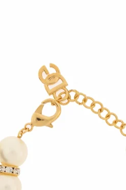 Dolce & Gabbana GOLD Bracelet with faux pearls