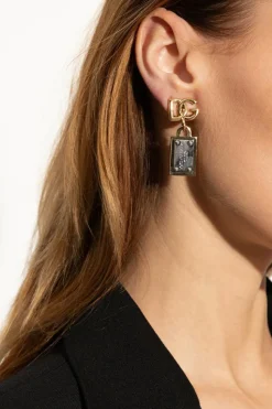 Dolce & Gabbana GOLD Brass clip-on earrings