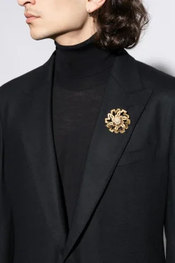 Dolce & Gabbana GOLD Brooch with floral motif
