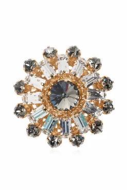 Dolce & Gabbana GOLD Brooch with floral motif