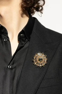 Dolce & Gabbana GOLD Brooch with floral motif