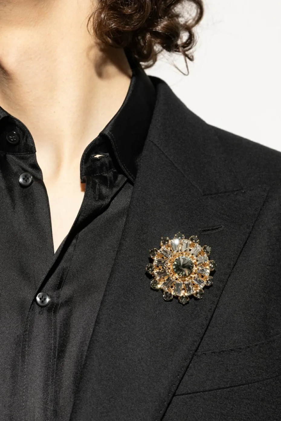 Dolce & Gabbana GOLD Brooch with floral motif