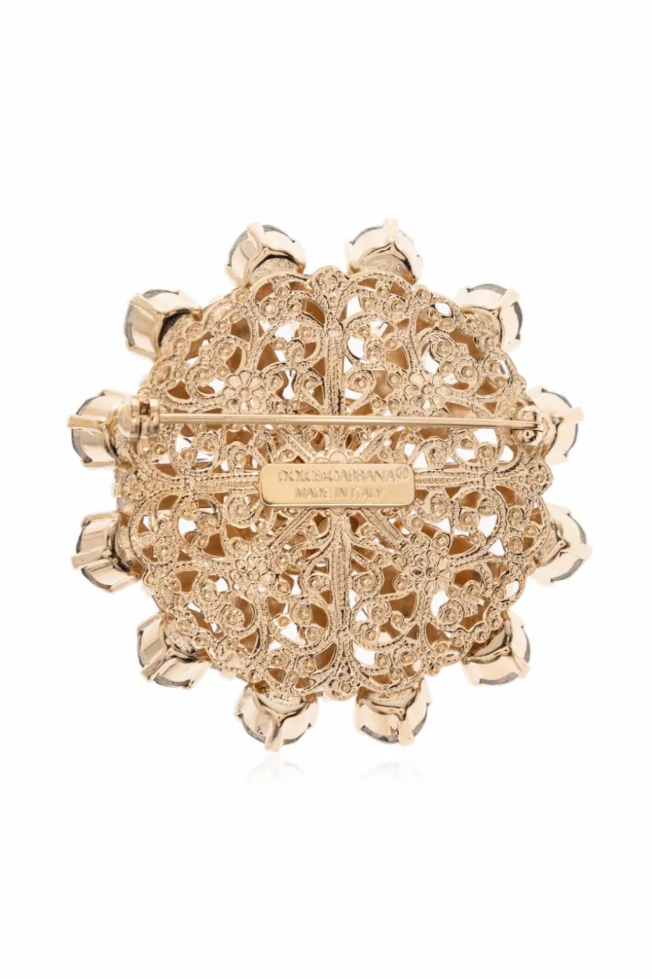 Dolce & Gabbana GOLD Brooch with floral motif