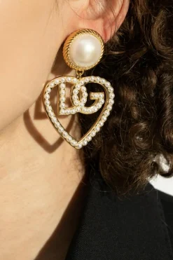 Dolce & Gabbana GOLD Clip-on earrings with pendants