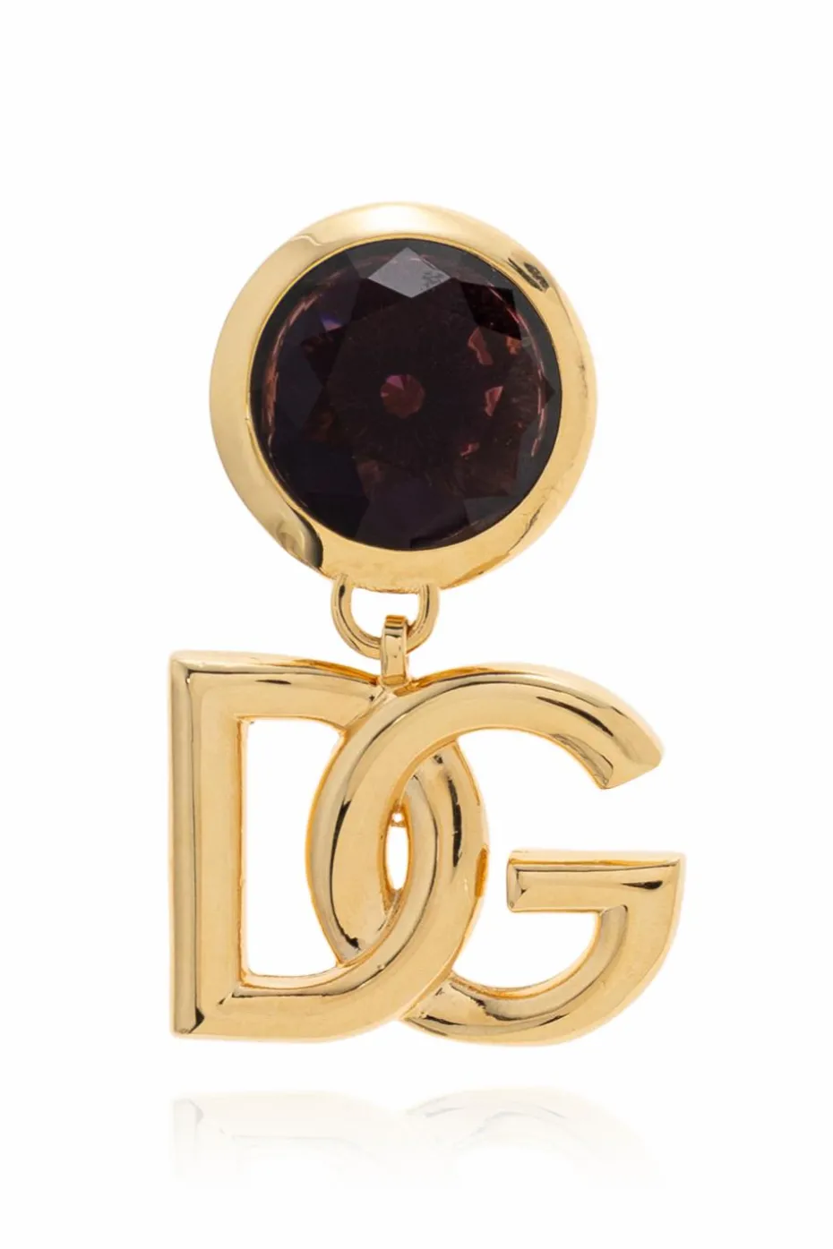 Dolce & Gabbana GOLD Clip-on earrings with shimmering crystal