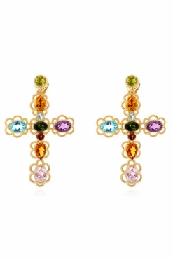 Dolce & Gabbana GOLD Clips with gemstones