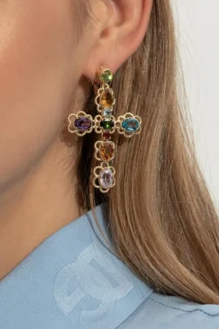Dolce & Gabbana GOLD Clips with gemstones