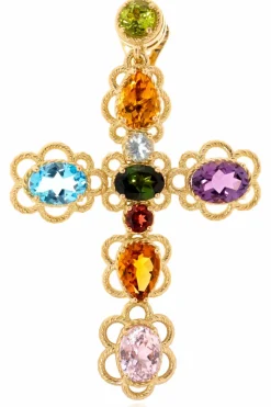 Dolce & Gabbana GOLD Clips with gemstones
