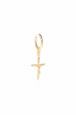 Dolce & Gabbana GOLD Earring with religious charm