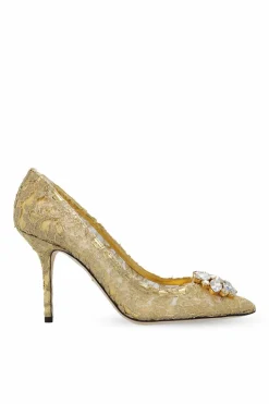 Dolce & Gabbana GOLD Lace stiletto pumps