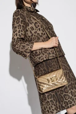 Dolce & Gabbana GOLD 'Lop' quilted shoulder bag