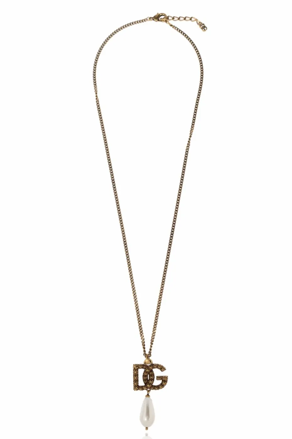Dolce & Gabbana GOLD Necklace with logo-shaped pendant
