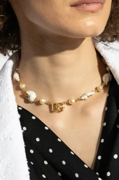 Dolce & Gabbana GOLD Short necklace with appliqués