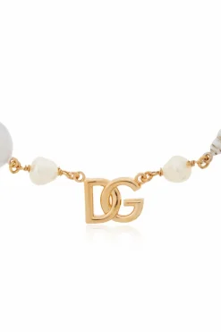 Dolce & Gabbana GOLD Short necklace with appliqués
