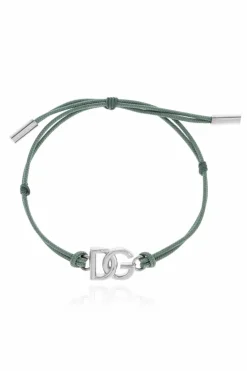 Dolce & Gabbana GREEN Adjustable bracelet with logo