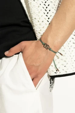 Dolce & Gabbana GREEN Adjustable bracelet with logo