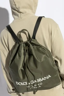 Dolce & Gabbana GREEN Backpack with logo
