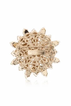 Dolce & Gabbana GREEN Floral motif brooch