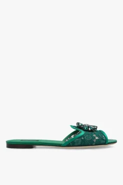Dolce & Gabbana GREEN ‘Rainbow’ slides