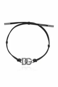 Dolce & Gabbana GREY Adjustable bracelet with logo