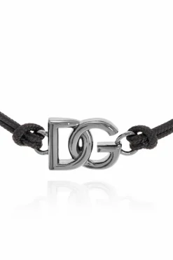 Dolce & Gabbana GREY Adjustable bracelet with logo
