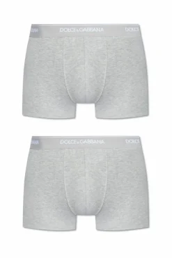 Dolce & Gabbana GREY Branded boxers 2-pack